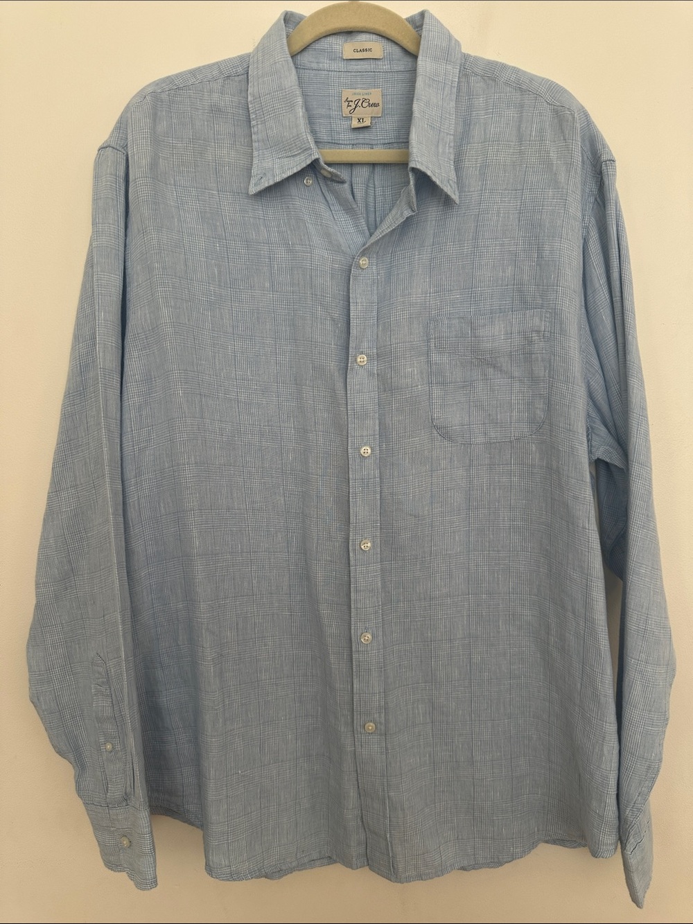 J. Crew Classic Fit Light Blue Button-Up Shirt